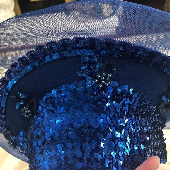 VINTAGE Wool Blue Hat by Deborah of New York main image 5